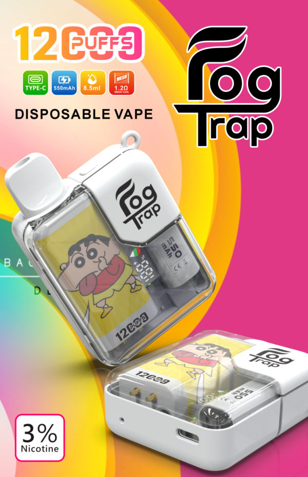 LABUBU & 蠟筆小新聯名款-Fog trap 12000口抛棄式