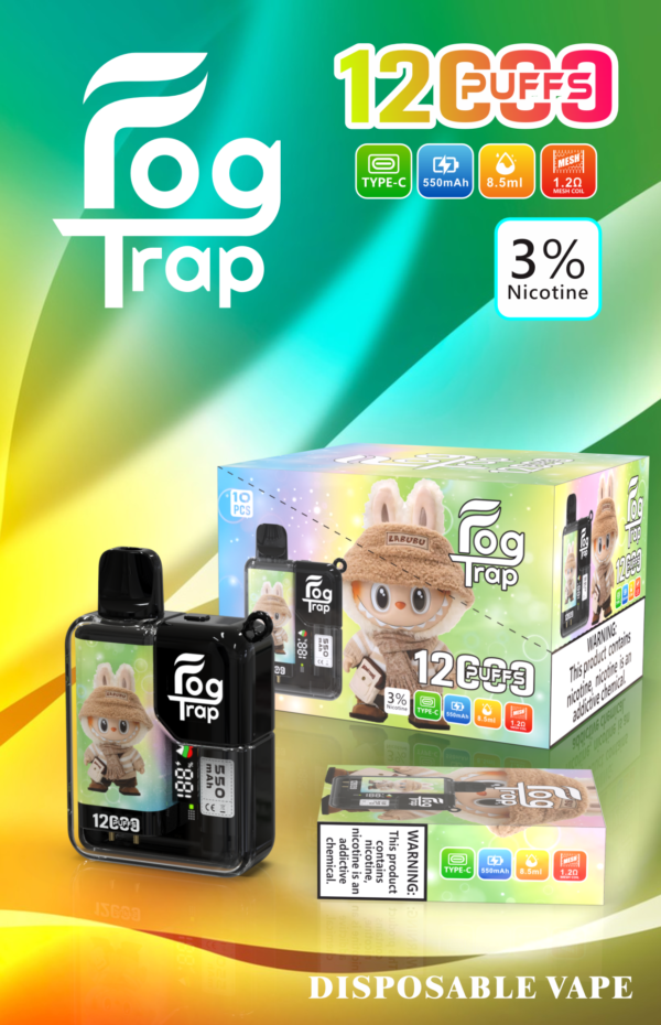 LABUBU & 蠟筆小新聯名款-Fog trap 12000口抛棄式